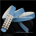 Ocean blue Bling Rhinestone lady's belt sweet women's skinny jeans belt dress decoration belt gift primark